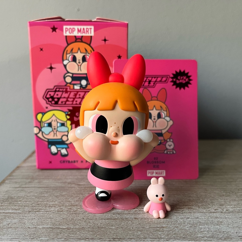 POPMART CRYBABY x PowerPuff Girls - Blossom Figurine
